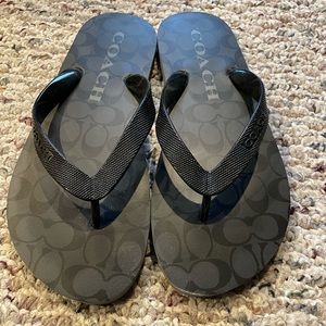 Coach Logo Flip Flop size 7